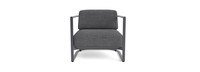 Sanibel Outdoor Club Chair In Zinc - Plain Weave Graphite