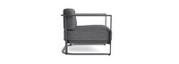 Sanibel Outdoor Club Chair In Zinc - Plain Weave Graphite