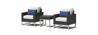 Milo™ Espresso 3 Piece Club Chair & Side Table Set - Bliss Ink