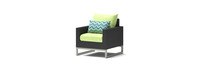 Milo™ Espresso 3 Piece Club Chair & Side Table Set - Ginkgo Green