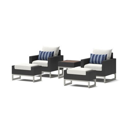 Milo™ Espresso 5 Piece Club Chair Set