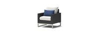 Milo™ Espresso 5 Piece Club Chair Conversation Set - Bliss Ink