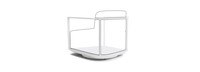 Sanibel Outdoor Swivel Chair Frame - White