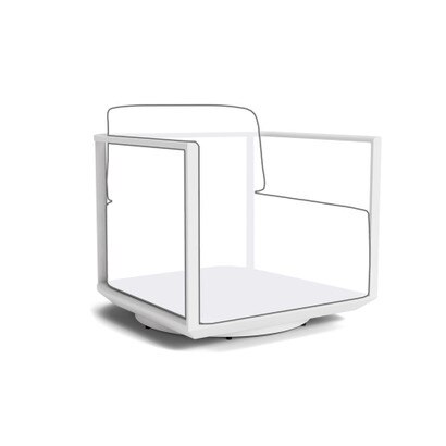 Sanibel Outdoor Swivel Chair Frame - White