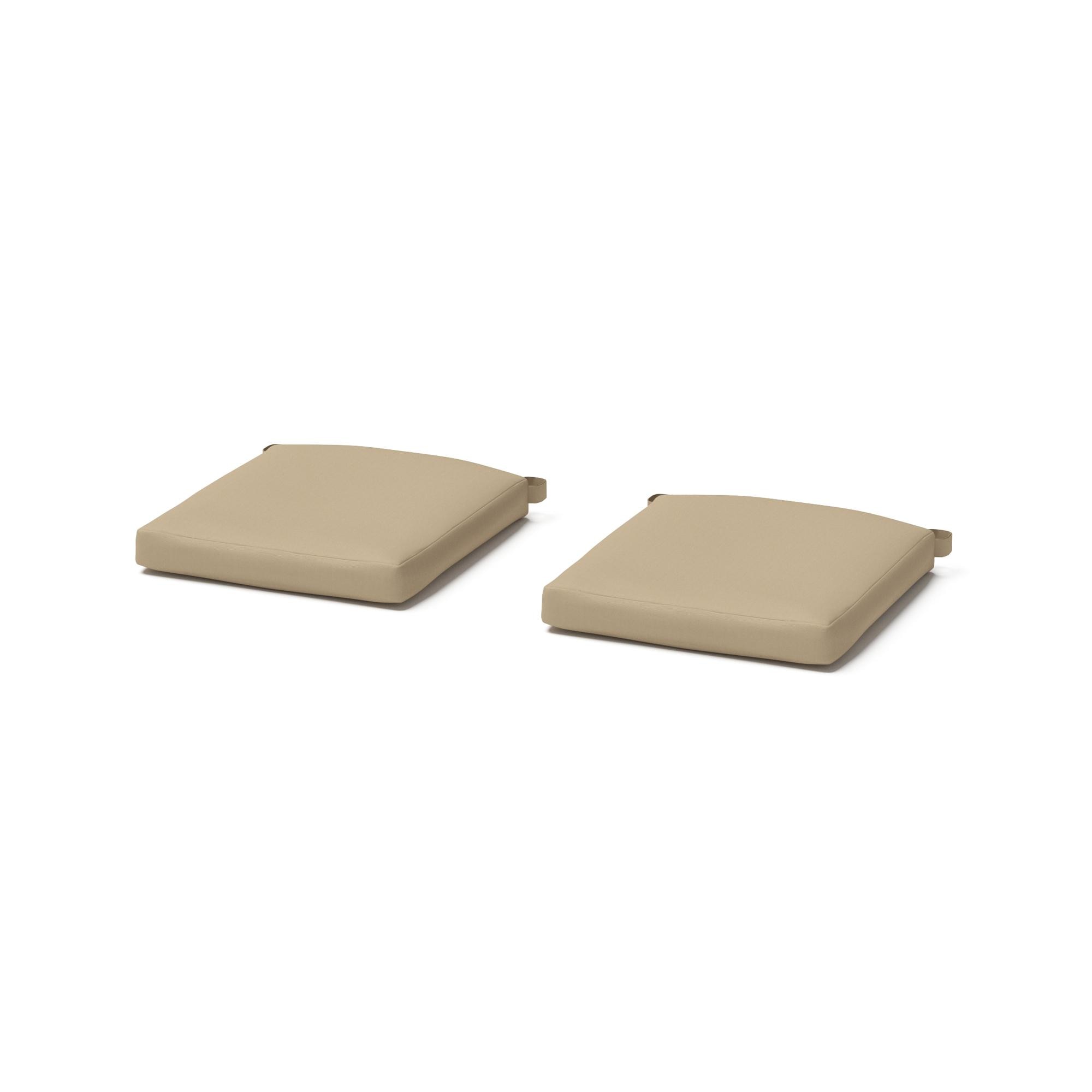 Cannes/Deco Set of 2 Sunbrella Outdoor Barstool Cushions - Maxim Beige