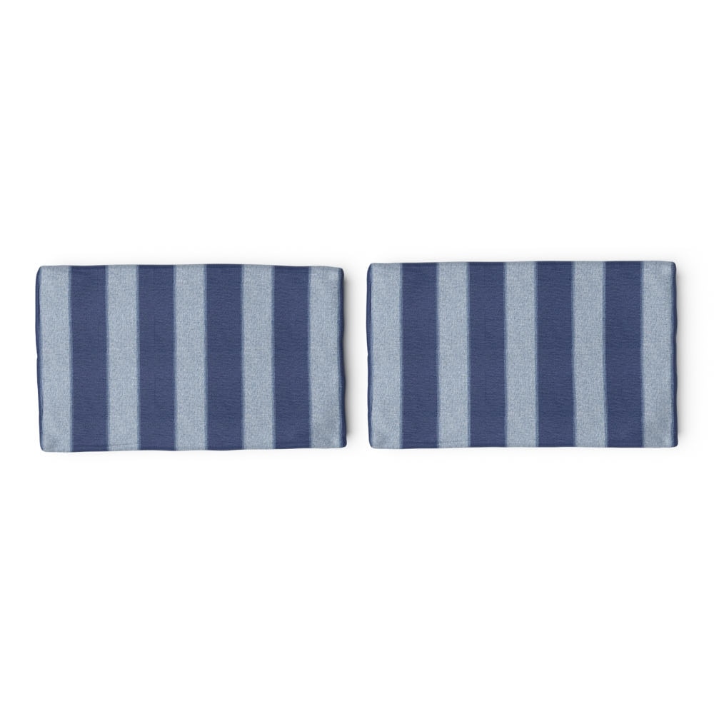 Set of 2 Modular Outdoor Lumbar Accent Pillow Covers - Centered Ink