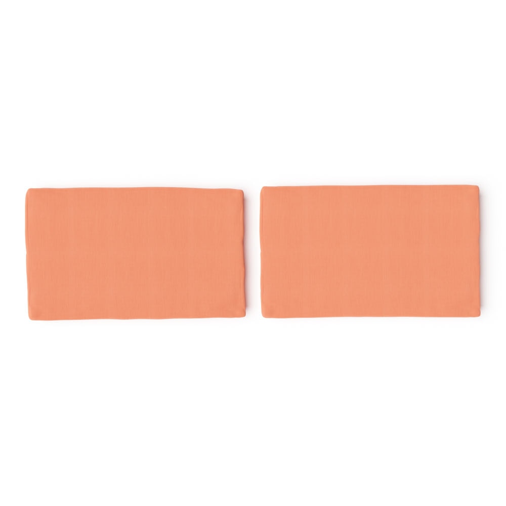 Set of 2 Modular Outdoor Lumbar Accent Pillow Covers - Cast Coral