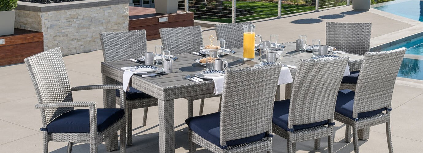 Deco™/Cannes™ Dining Chair Set of 8 Cushion Covers