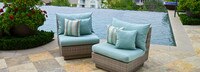 Modular Armless Chair Cushion Covers