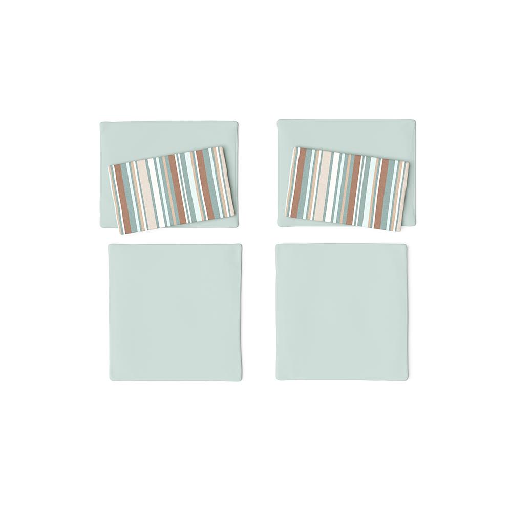 Club Chairs Set of 2 Cushion Covers - Spa Bliss