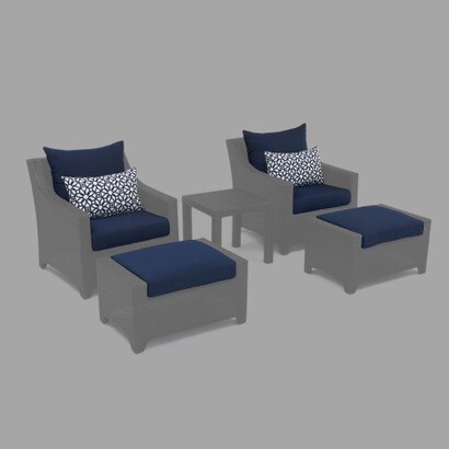 Modular Outdoor 5 Piece Club Cushion Cover Set