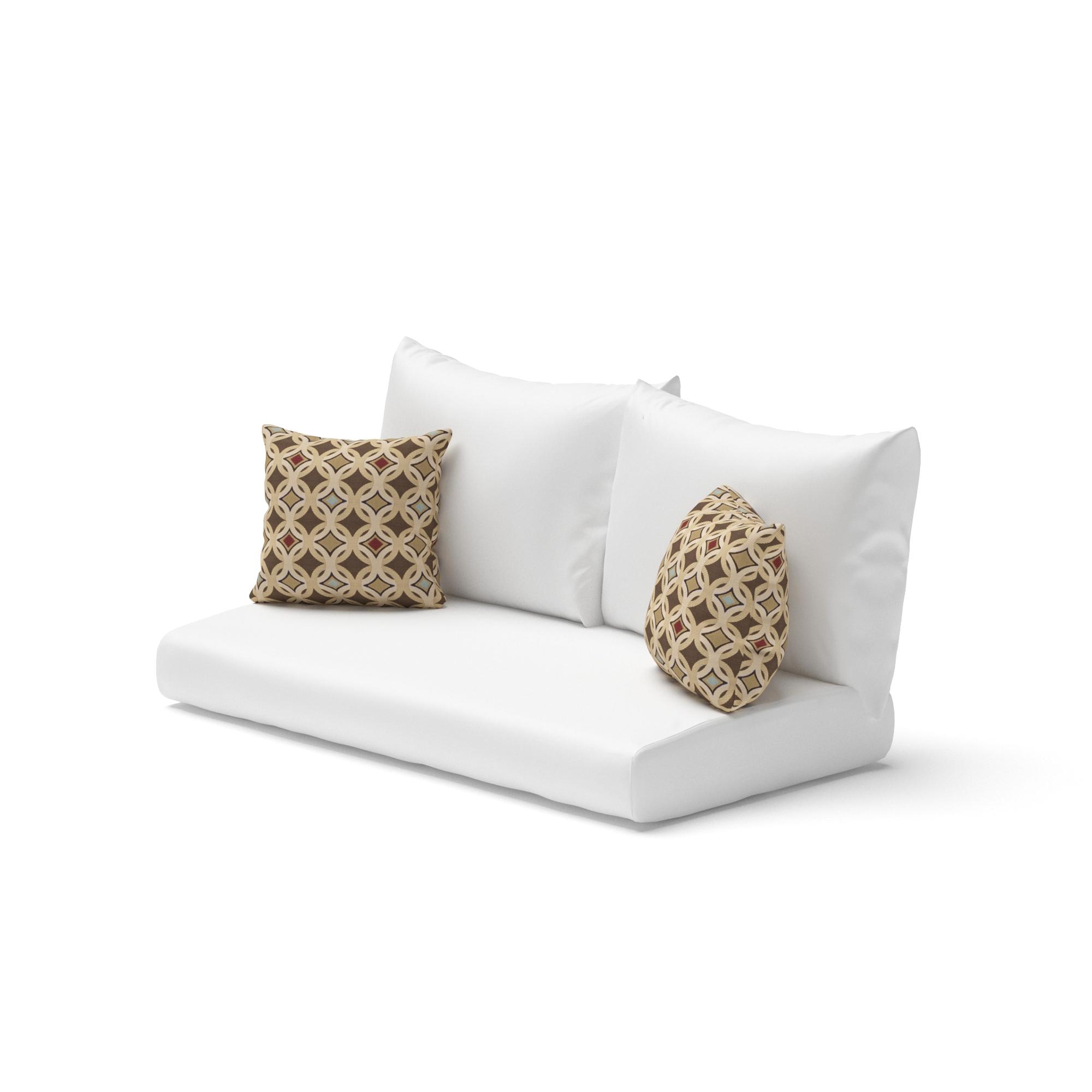 Loveseat and Ottoman Cushion Covers - Moroccan Cream