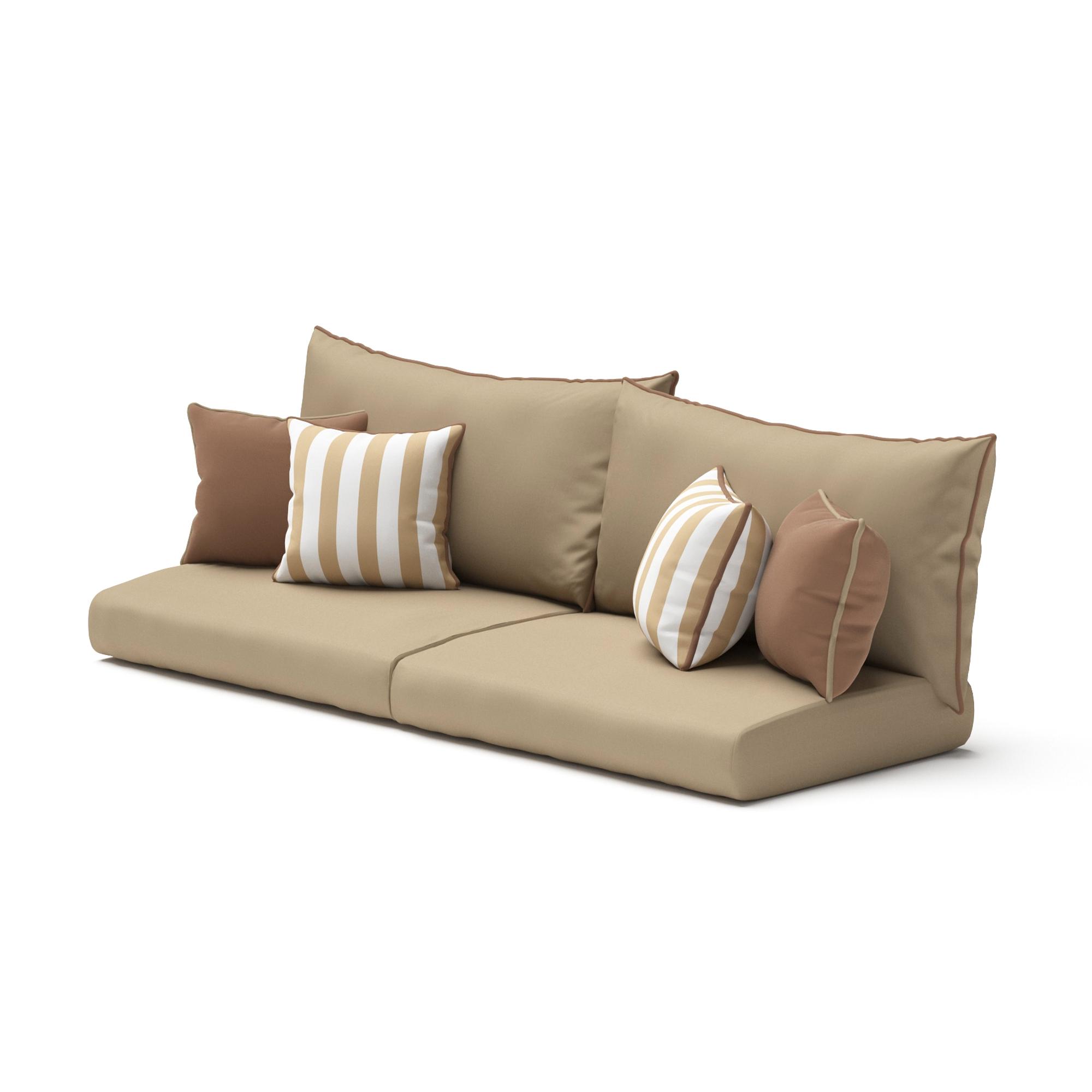 Cushion Covers for 76in Outdoor Sofa - Maxim Beige