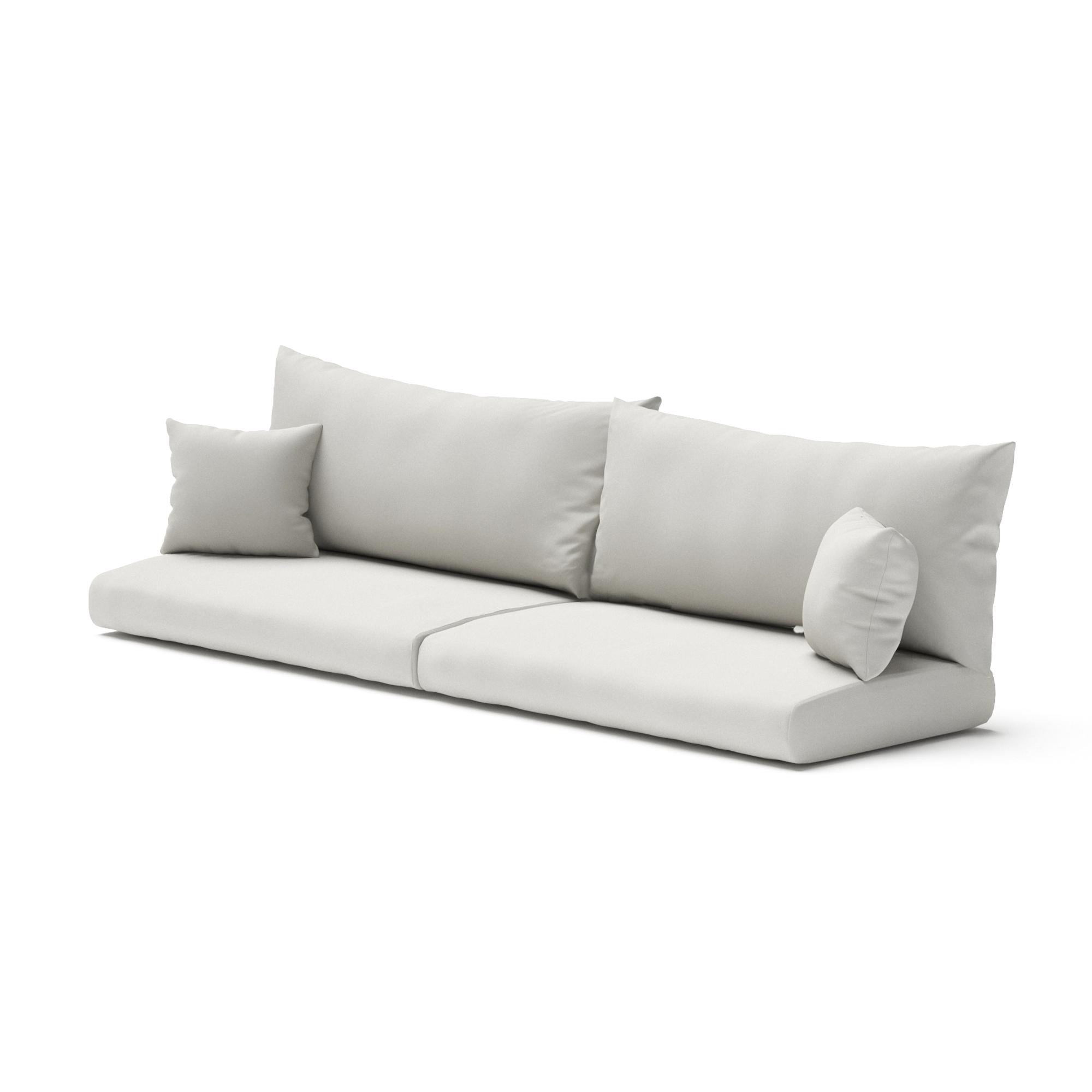 Modular Outdoor Set of 2 Sunbrella® Sofa End Cushion Covers - Bliss Linen