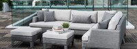 Portofino® Sling Armless Chair Back Cushion - Space Gray
