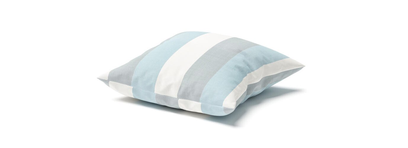 16-Inch Square Outdoor Sunbrella® Throw Pillow - Direction Dew