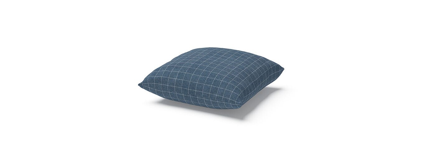 18-Inch Square Outdoor Sunbrella® Throw Pillow - Context Indigo
