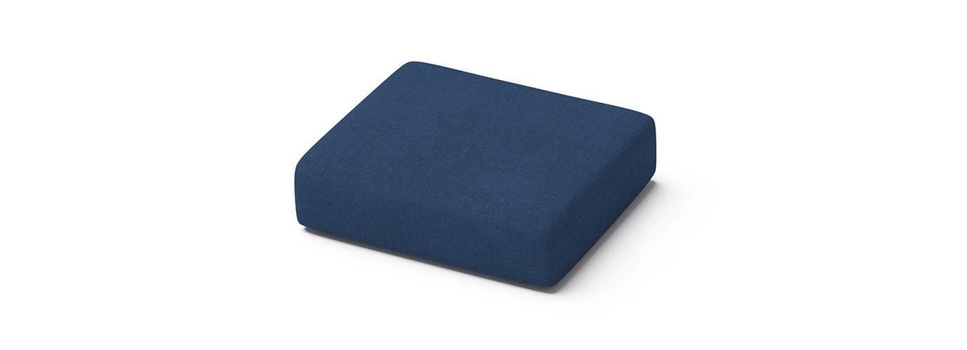 Portofino Repose Club Ottoman Cushion - Laguna Blue