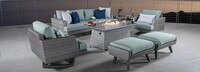 Portofino® Casual Club Ottoman Cushion - Spa Blue