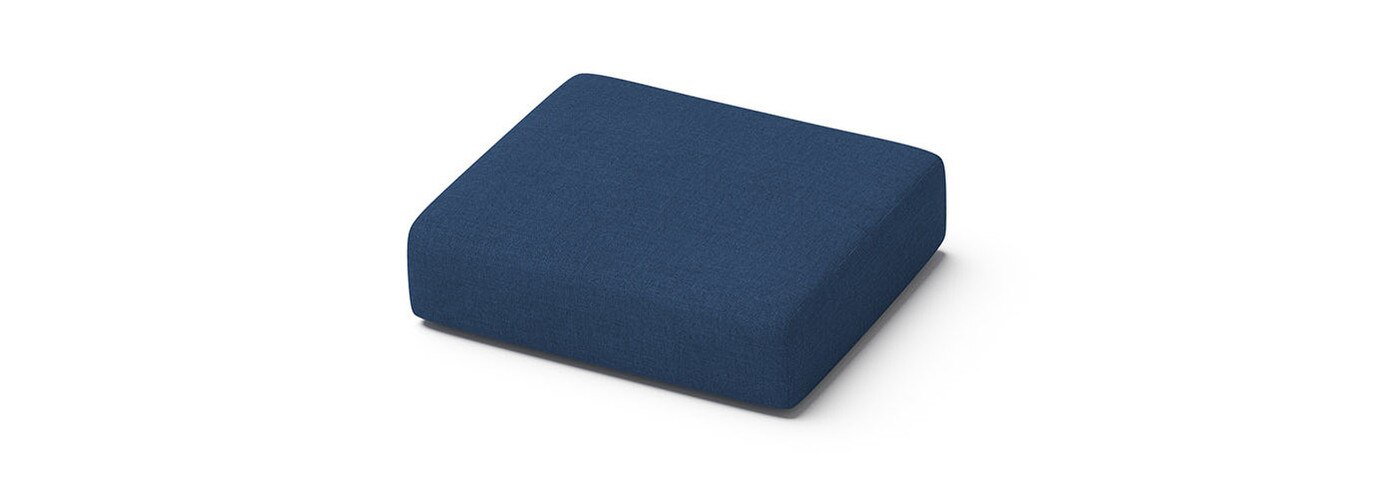Portofino Repose Open Club Ottoman Cushion - Laguna Blue