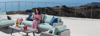 Portofino® Casual 71in Loveseat Back Cushion - Spa Blue