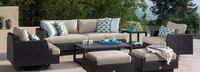 Portofino® Comfort 71in Loveseat Left Base Cushion - Taupe Mist