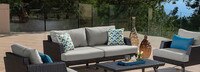 Portofino® Casual 71in Loveseat Right Base Cushion - Dove Gray
