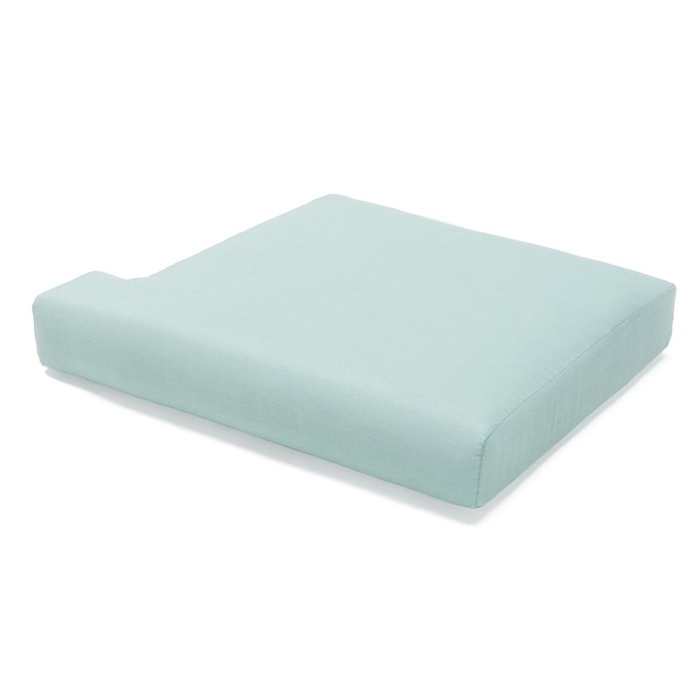 Portofino® Casual 71in Loveseat Right Base Cushion - Spa Blue