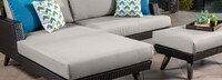 Portofino® Casual 3pc Chaise Right Base Cushion - Dove Gray