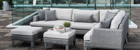 Portofino® Sling 96in Sofa Back Cushion - Space Gray