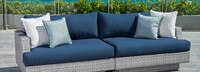Portofino® Comfort 96in Sofa Left Base Cushion - Laguna Blue