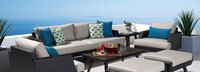 Portofino® Casual 88in Sofa Left Base Cushion - Dove Gray