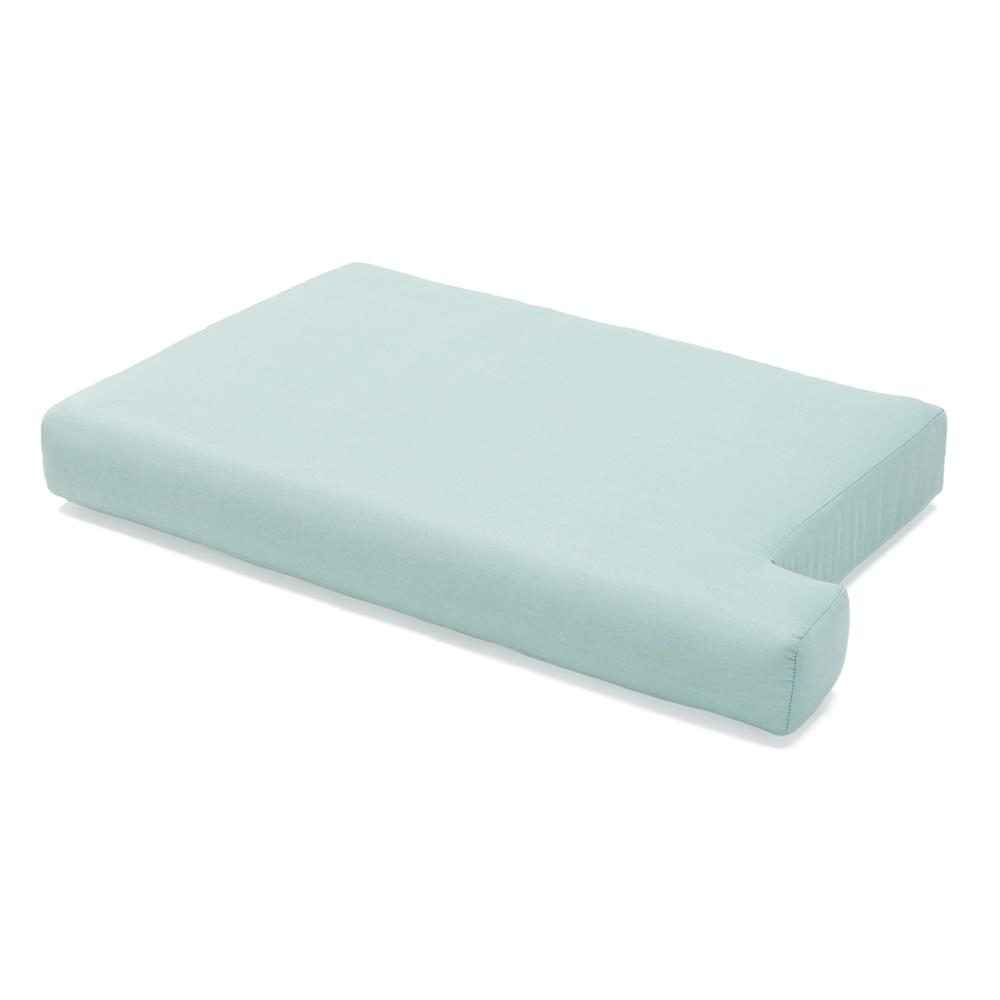 Portofino® Casual 88in Sofa Left Base Cushion - Spa Blue