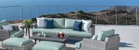 Portofino® Casual 88in Sofa Right Base Cushion - Spa Blue