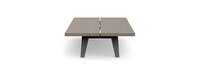 Del Mar Outdoor 48" Rectangle Coffee Table - Weathered Teak