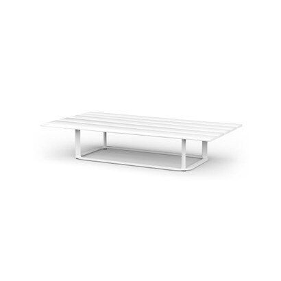 Sanibel Outdoor 48" Rectangle Coffee Table - White