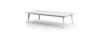 Santorini Outdoor 48" Rectangle Coffee Table - White