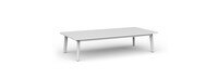 Santorini Outdoor 48" Rectangle Coffee Table - White