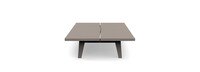 Del Mar Outdoor 60" Rectangle Coffee Table - Weathered Teak