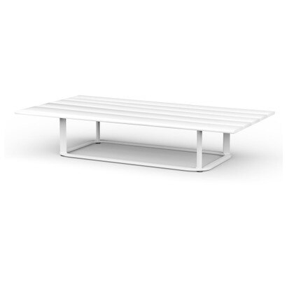 Sanibel Outdoor 60" Rectangle Coffee Table - White