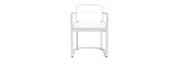 Sanibel Outdoor Dining Arm Chair Frame - White