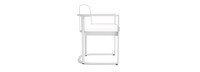 Sanibel Outdoor Dining Arm Chair Frame - White