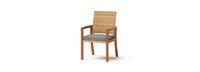 Mili™ Set of 6 Sunbrella® Outdoor Dining Chairs - Charcoal Gray