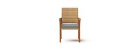 Mili™ Set of 6 Sunbrella® Outdoor Dining Chairs - Charcoal Gray