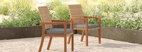Mili™ Set of 6 Sunbrella® Outdoor Dining Chairs - Charcoal Gray