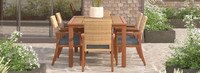 Mili™ Set of 6 Sunbrella® Outdoor Dining Chairs - Charcoal Gray