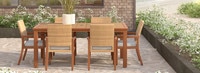 Mili™ Set of 6 Sunbrella® Outdoor Dining Chairs - Bliss Linen