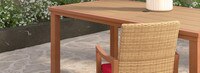 Mili™ Set of 6 Sunbrella® Outdoor Dining Chairs - Sunset Red