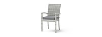 Cannes™ Set of 8 Sunbrella® Outdoor Dining Chairs - Charcoal Gray