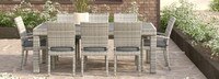Cannes™ Set of 8 Sunbrella® Outdoor Dining Chairs - Charcoal Gray